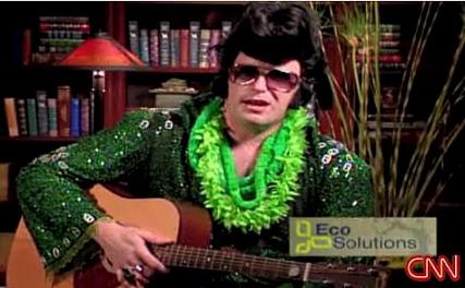 Eco Elvis sings Viva Las Vegans