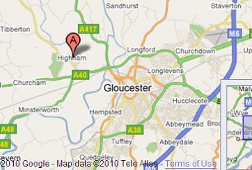 Highnam Google Map - Glos Motor Show