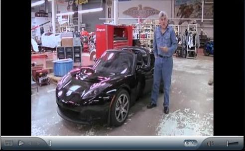 Leno Garage 2008 Tesla test drive