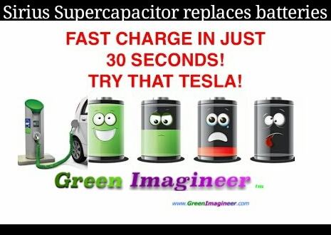 Sirius Supercaps Replace Batteries