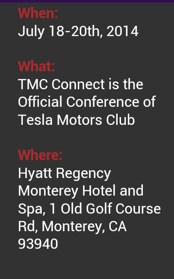 Tesla TMC Connect July Conference